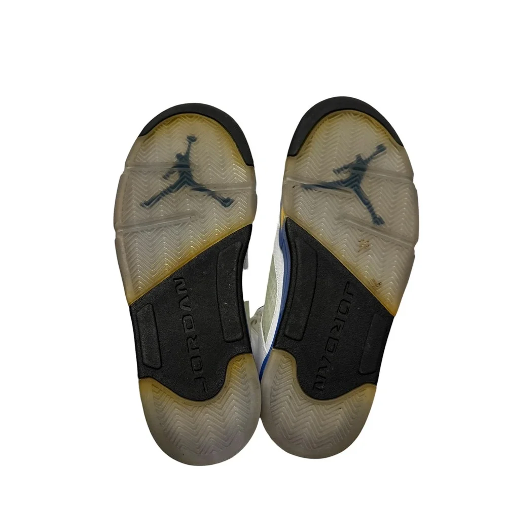 Air Jordan 5 Retro Laney‎ JSP White Varsity Royal Maize CD2720-100 Mens High Top
